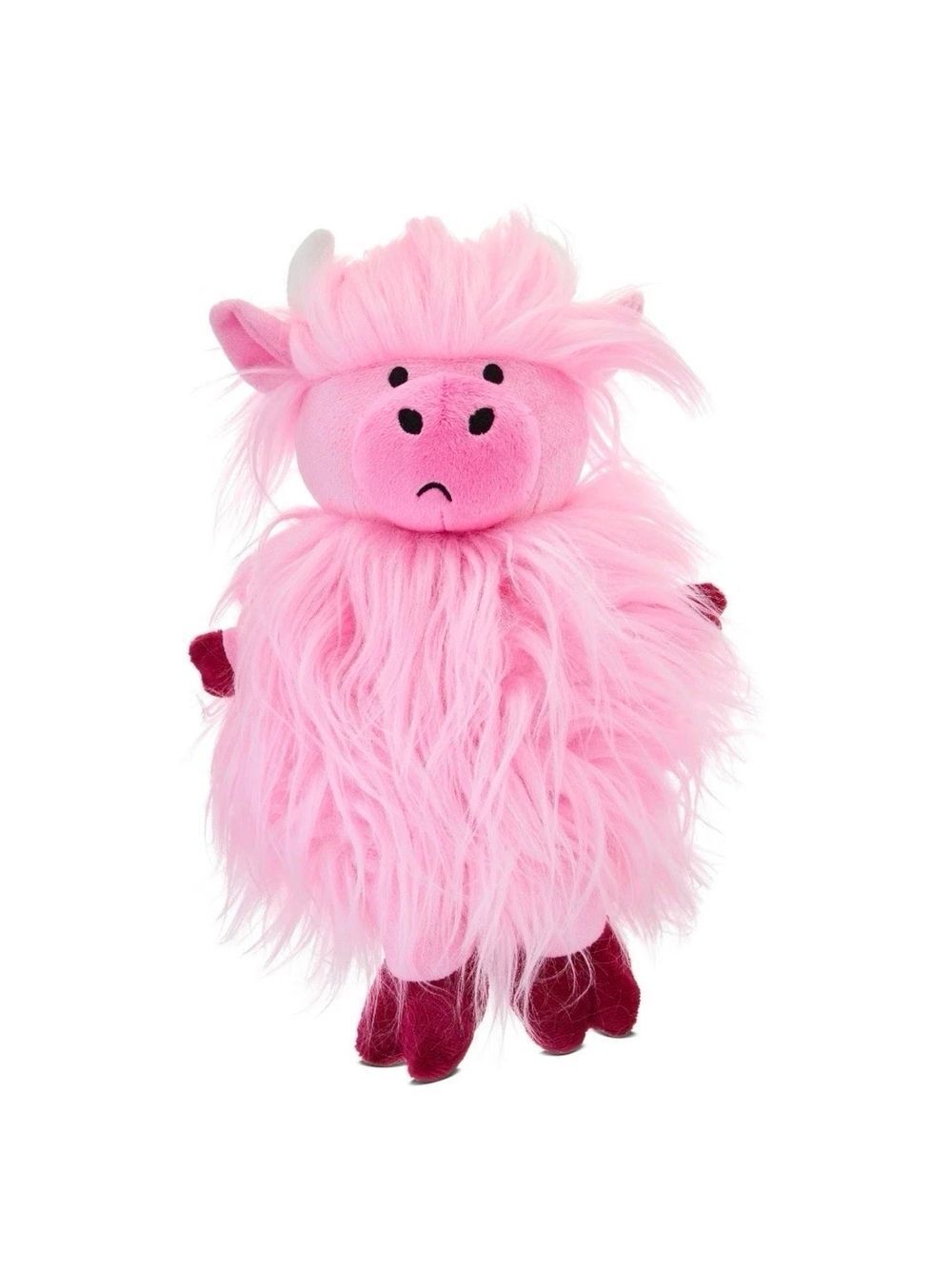 Way To Celebrate 2026 Medium Fancy Furry Cow Pink Plush 14" - NEW